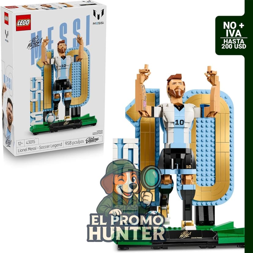 LEGO Editions Lionel Messi - Juego de construcción de 958 piezas para niños a partir de 12 años.