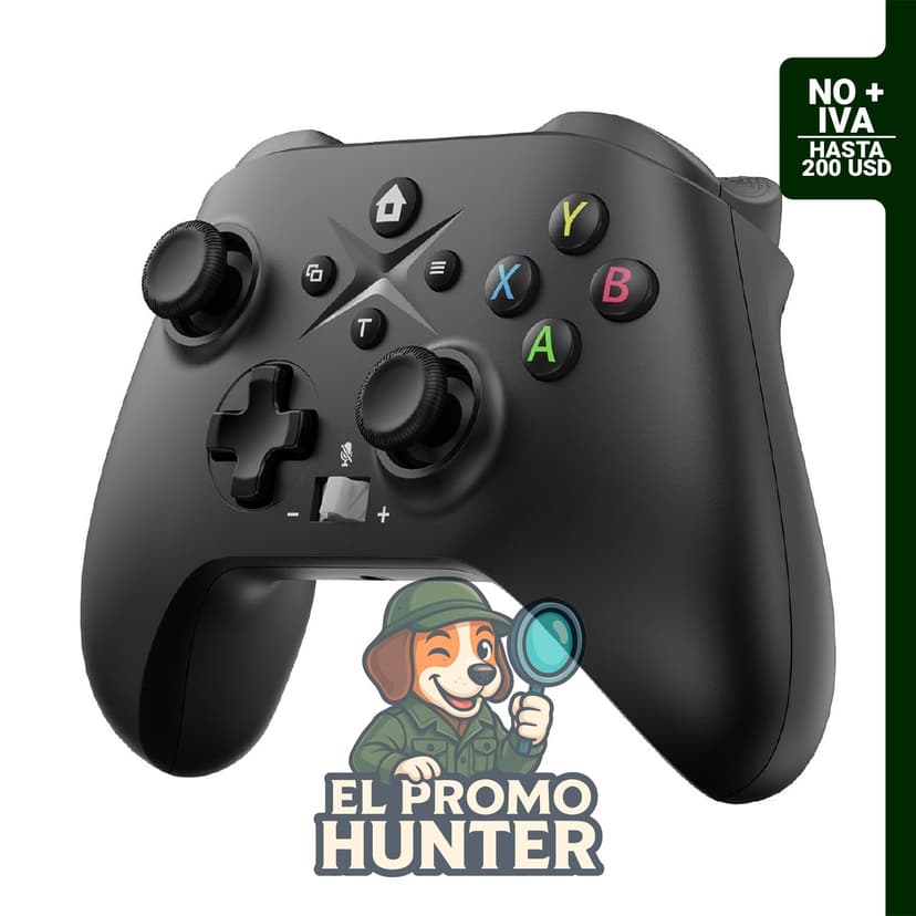 Controlador inalámbrico GMVOX para X-BOX con botones traseros personalizables y funciones de vibración dual.