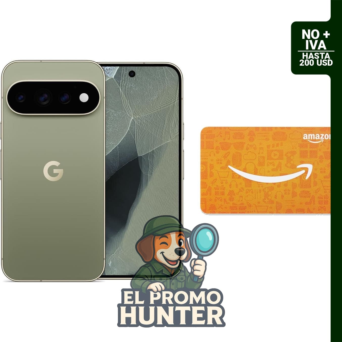 Google Pixel 11 Pro - Olive - 256 GB, teléfono celular desbloqueado.