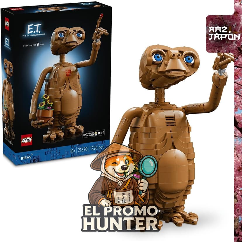 Lego Ideas E.T. the Extra-Terrestrial 21370, set de construcción inspirado en la película.