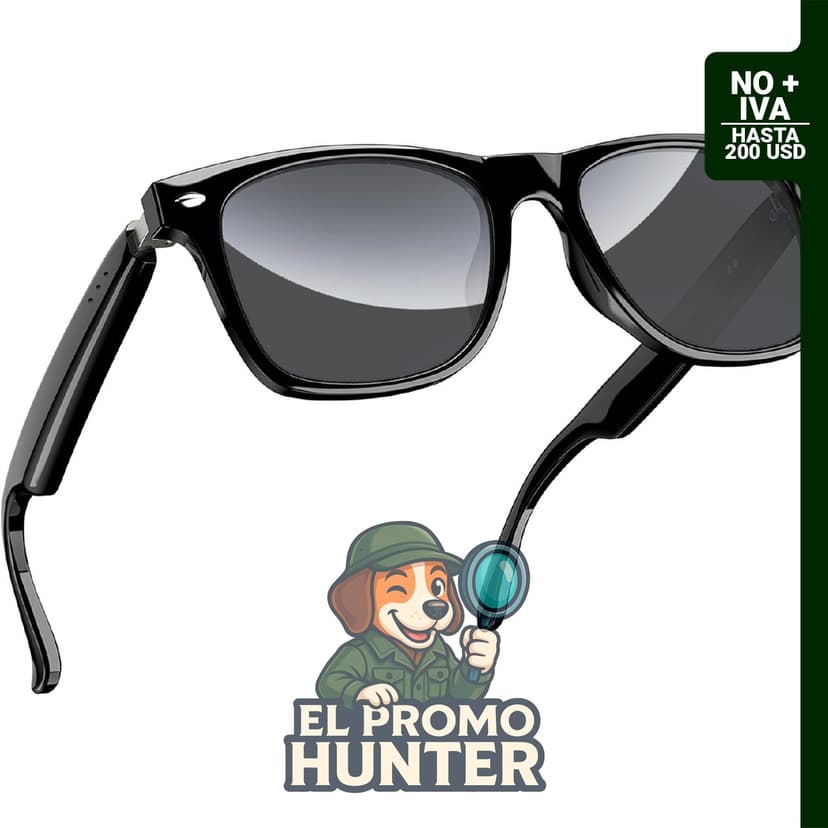 Blackview Lentes inteligentes con altavoz Bluetooth, lentes de sol polarizados y protección UV.