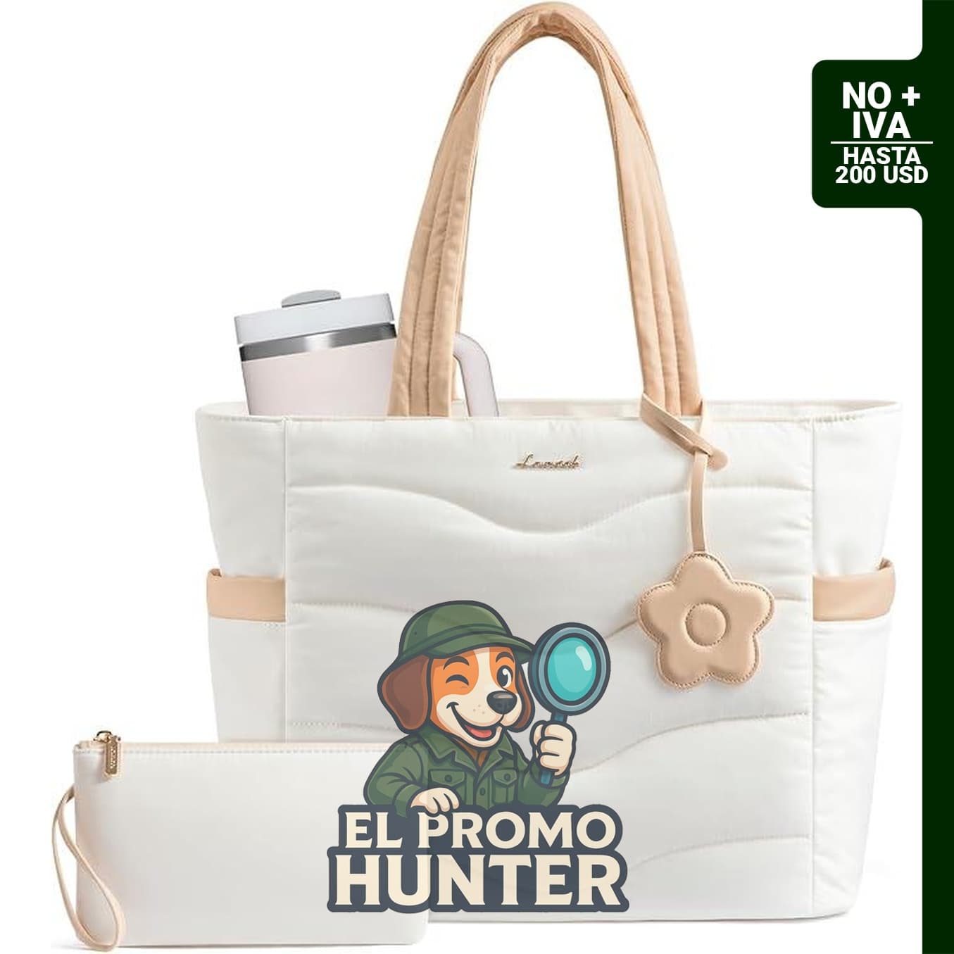 LOVEVOOK Bolsa de mano acolchada para mujeres, ideal para trabajo y viajes, con cremallera.