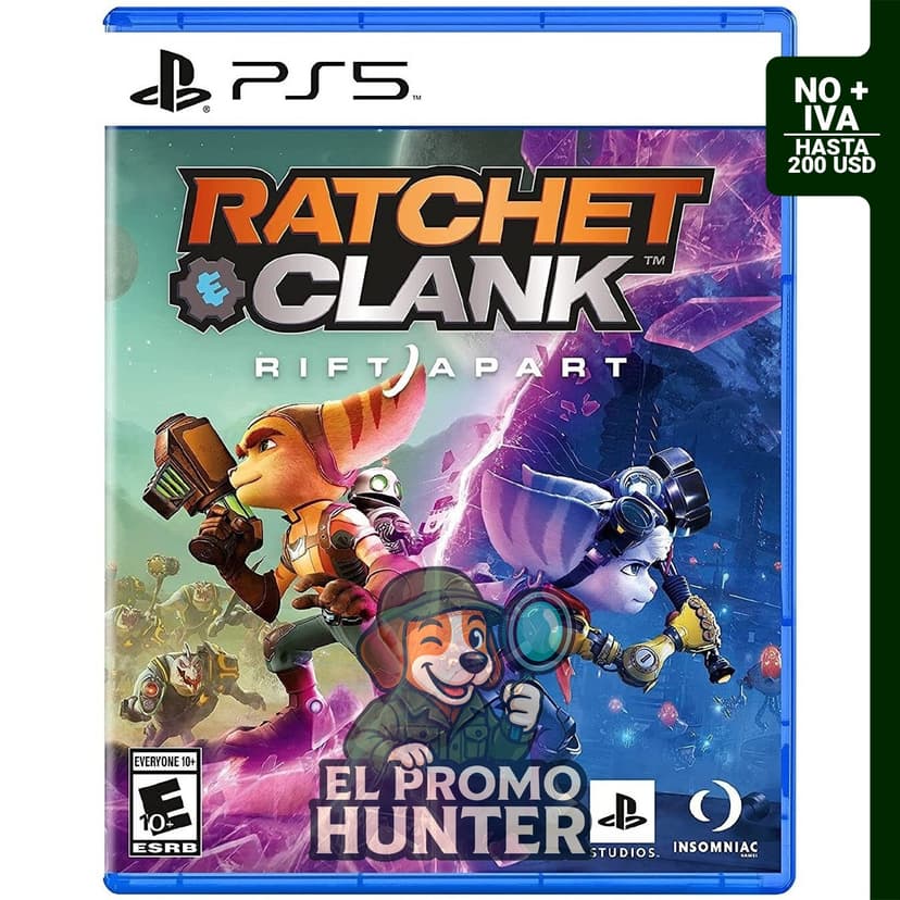 Ratchet & Clank: Rift Apart para PlayStation 5, videojuego de acción y aventura.