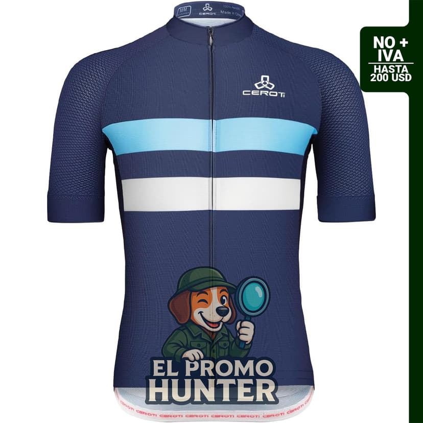 CEROTIPOLAR Camiseta de ciclismo AirCool para hombre, UPF50+, tela ligera y de ajuste seco.