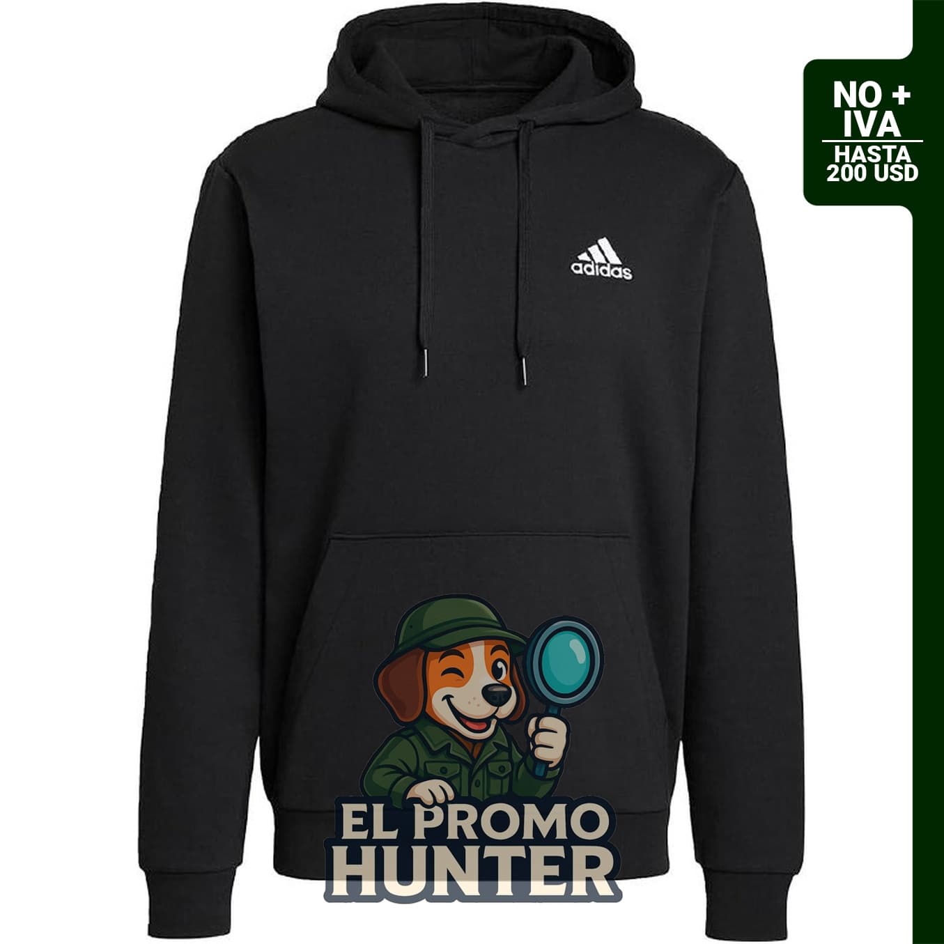 adidas Sudadera con capucha Essentials de forro polar para hombre