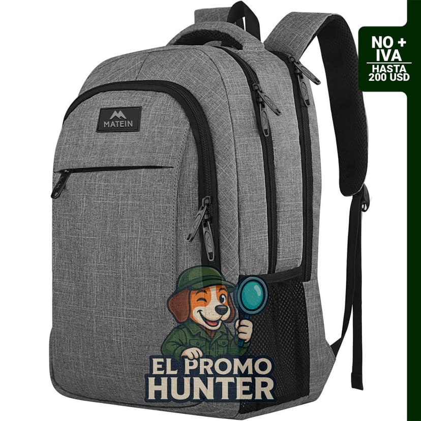 MATEIN Mochila de viaje para laptop, bolsa antirrobo, resistente al agua.