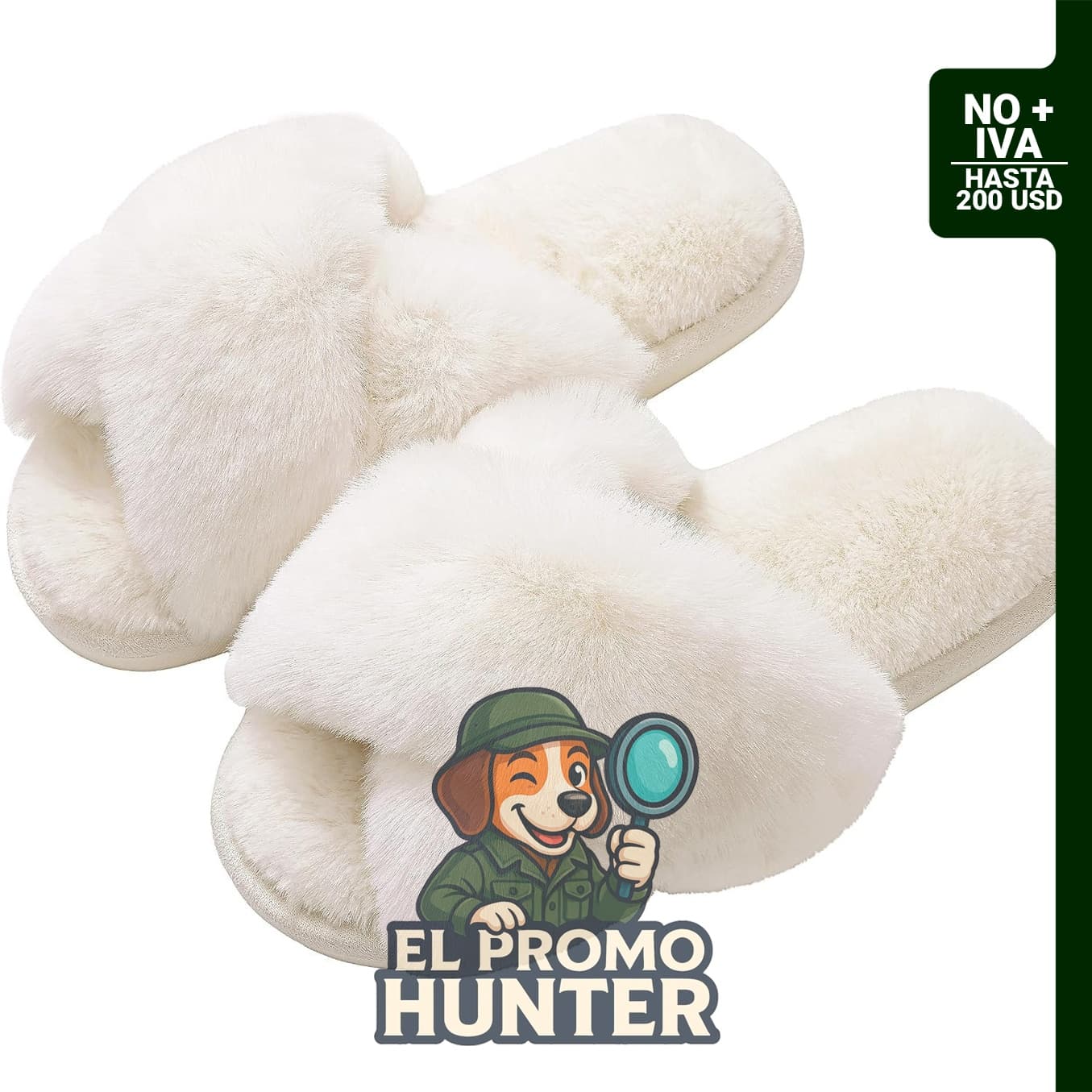 Evshine Pantuflas de felpa para mujeres, con banda cruzada y abierta en la punta, espuma viscoelástica.