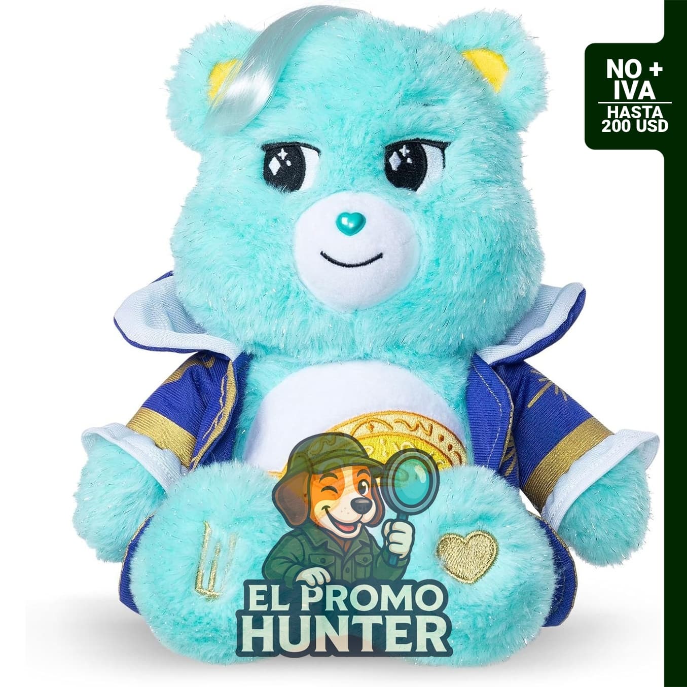 Care Bears x Wicked Wish Bear como Madame Morrible - Peluche de 30.5 cm.