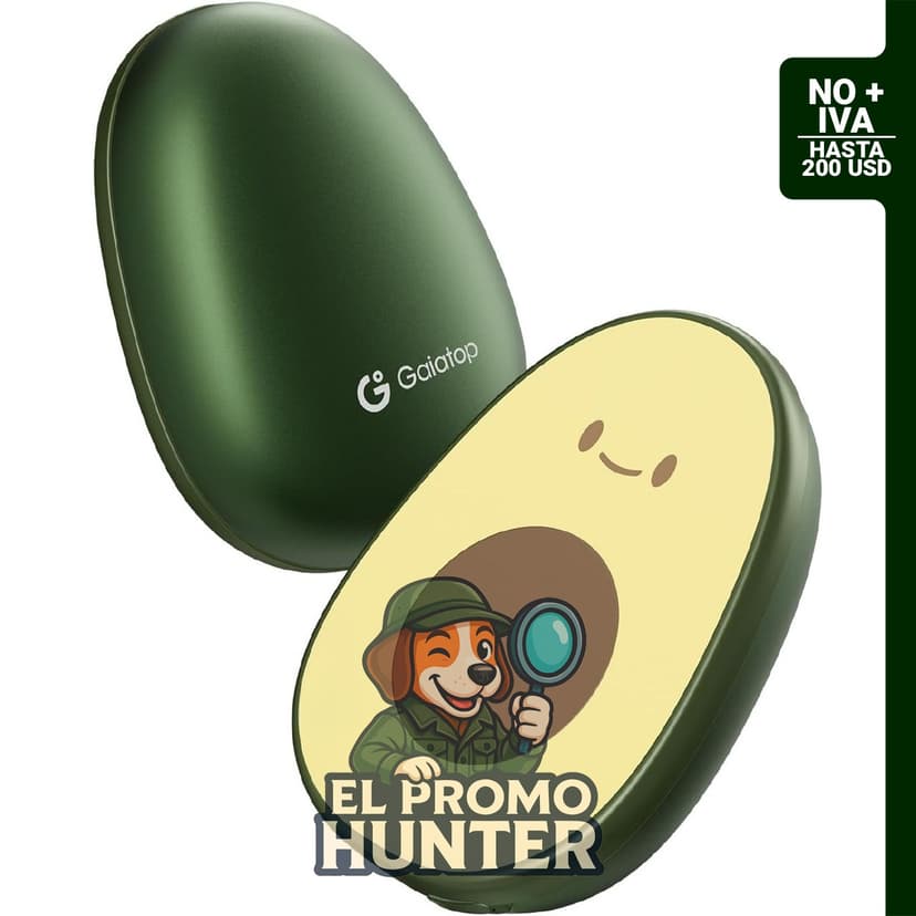 Gaiatop Calentadores de Manos Recargables, paquete de 2, magnéticos, con 3 configuraciones de calentamiento.