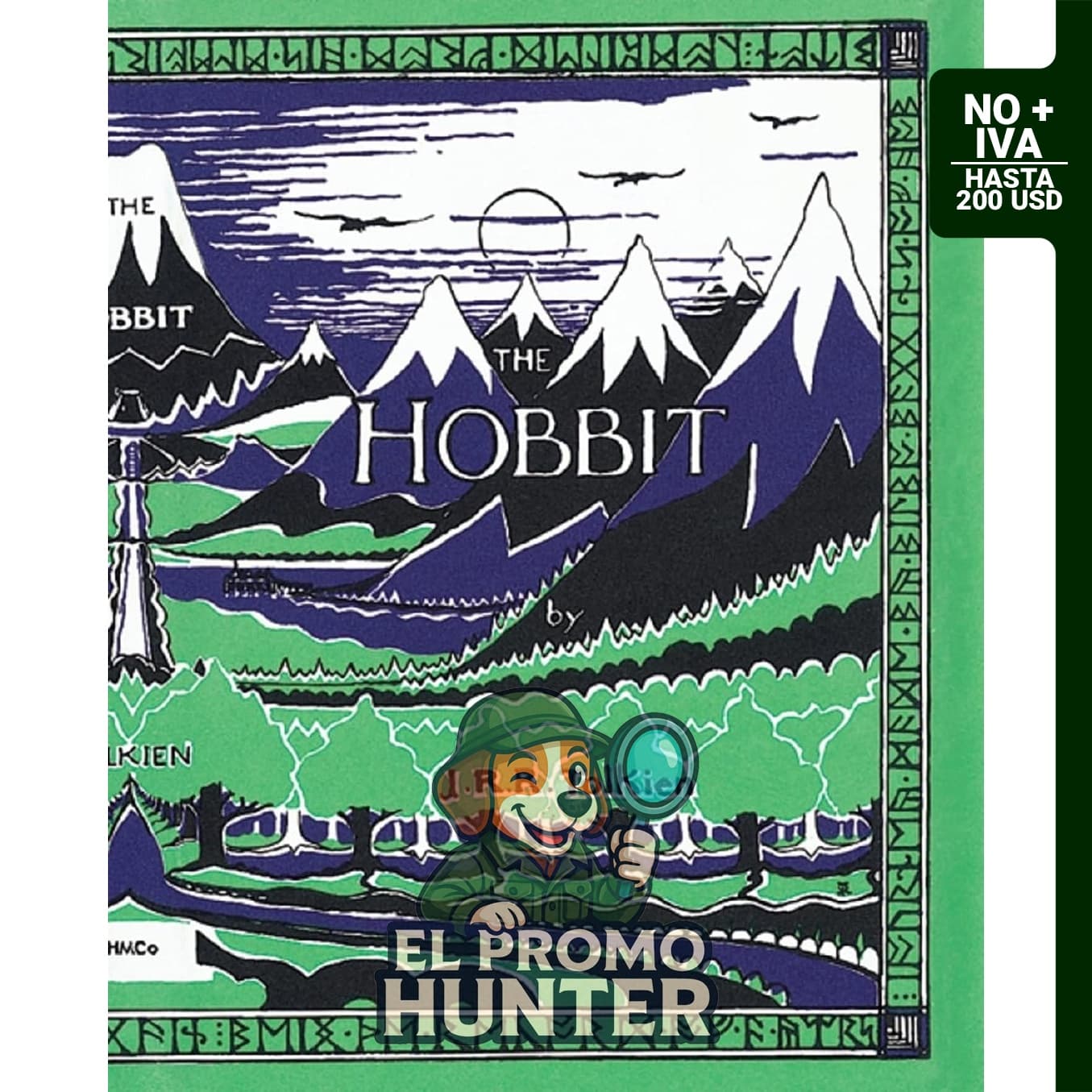 The Hobbit de J.R.R. Tolkien, tapa dura, ilustrado por Michael Hague.
