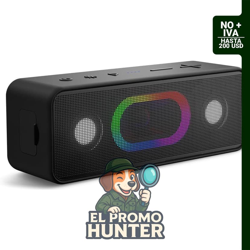 OHAYO Altavoz Bluetooth inalámbrico, IPX6 impermeable, con tiempo de reproducción de 24 horas y emparejamiento TWS.
