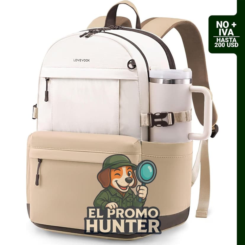 LOVEVOOK Mochila para laptop de 15,6" (39,6 cm), impermeable, ideal para trabajo y viajes.