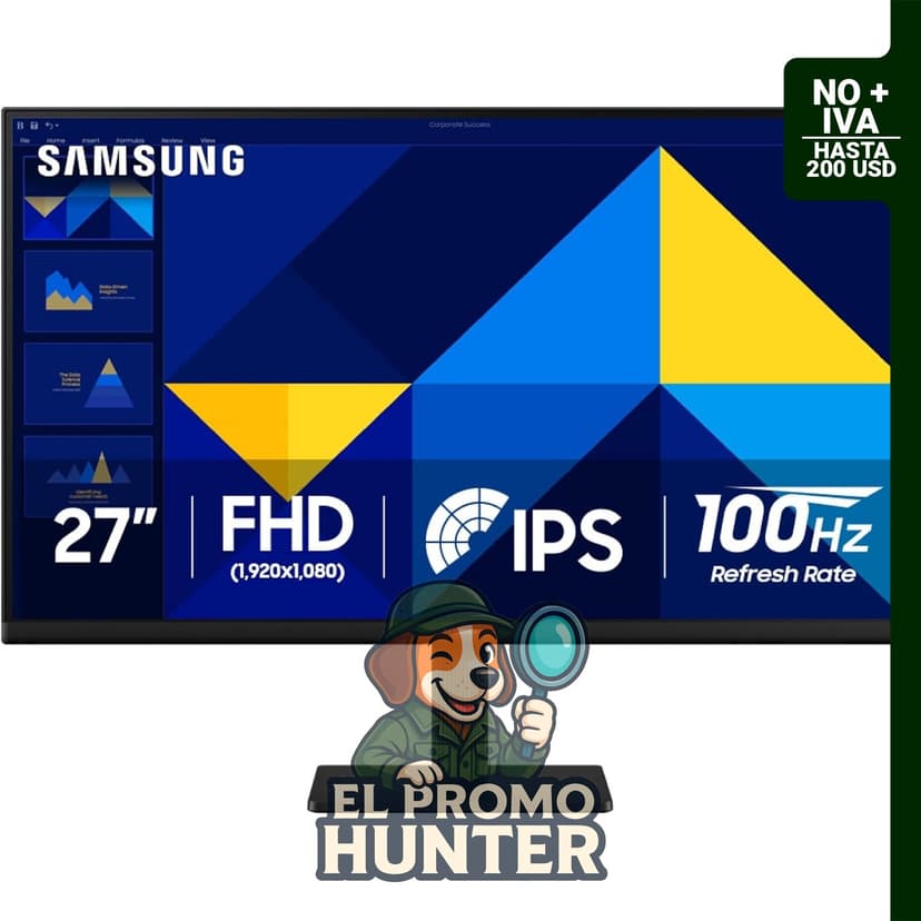 Samsung Monitor esencial de 27" (S30GD) con panel IPS.