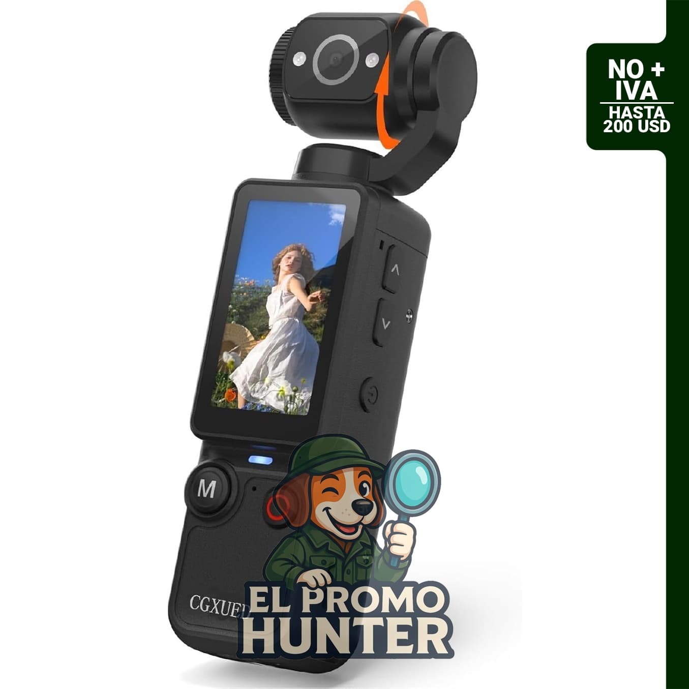 CGXUED cámara de vlogging, mini videocámara portátil.