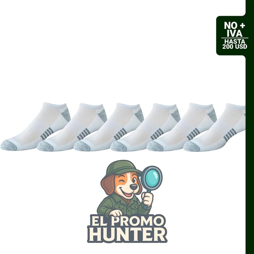 Amazon Essentials Calcetines invisibles acolchados de algodón para hombre, transpirables y atléticos.
