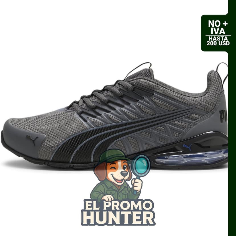 PUMA Hombres Voltaic Evo Running Zapatillas en color azul.