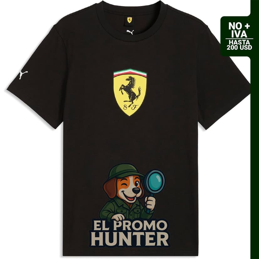 Camiseta PUMA Scuderia Ferrari Colored Shield para hombre.