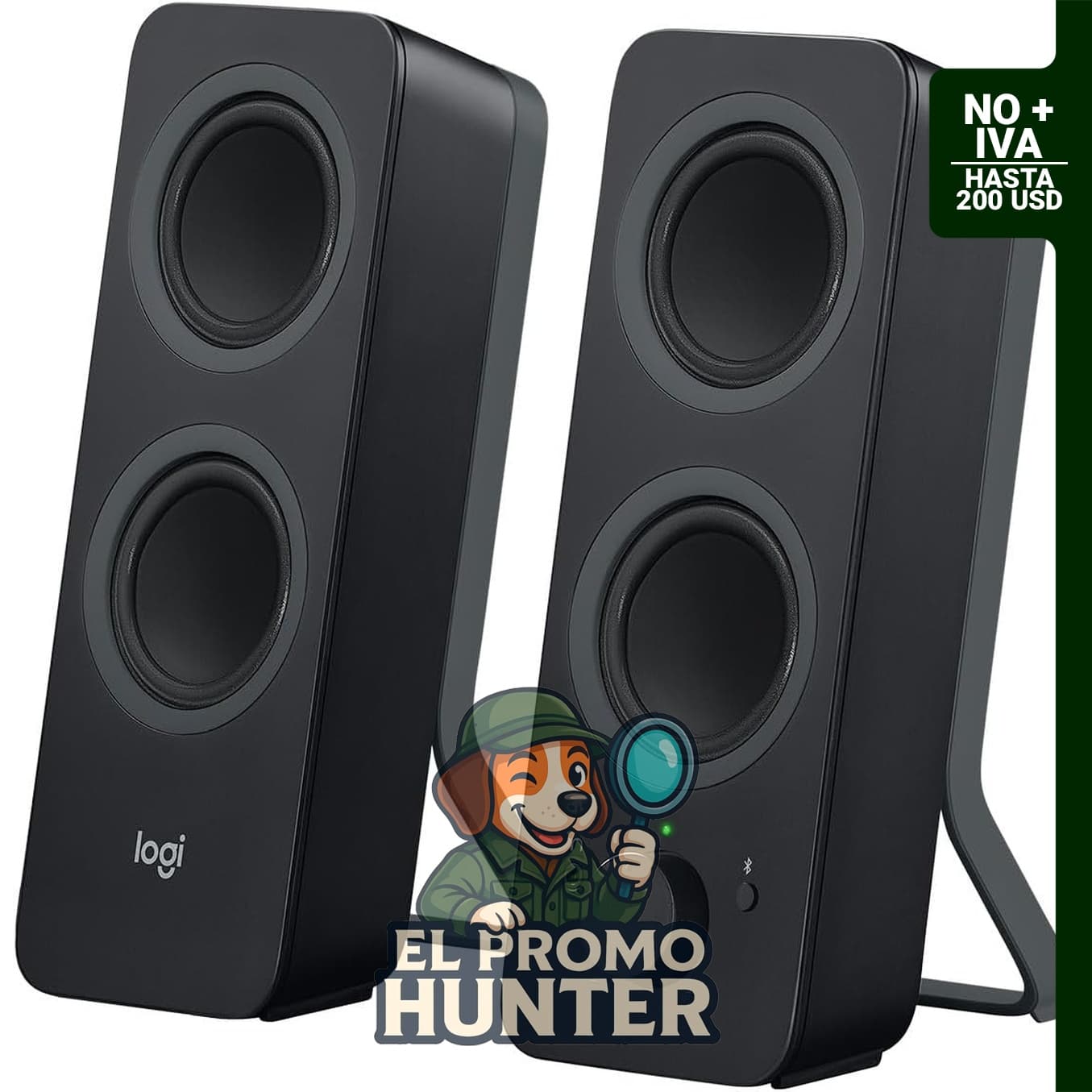 Logitech Z207 Altavoces estéreo 2.0 con Bluetooth para ordenador.