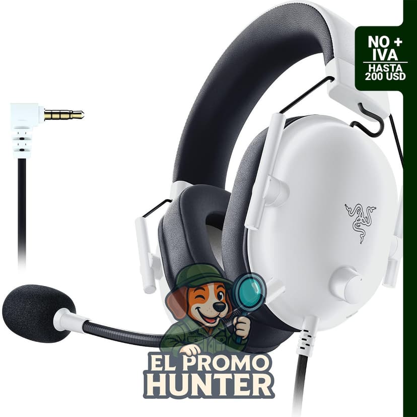 Razer BlackShark V2 X Auriculares para juegos para PC con conector de audio.
