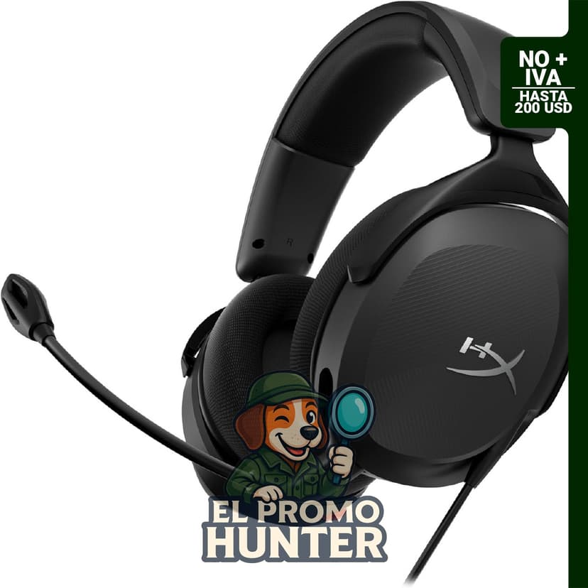 HyperX Cloud Stinger 2 Core - Auriculares para juegos de PC con sonido DTS Headphone:X y micrófono giratorio.