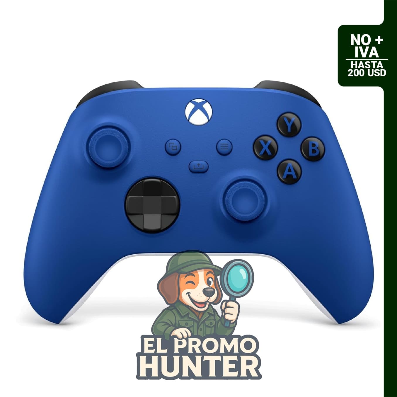 Controlador Inalámbrico XBOX Shock Blue para consolas, PCs y dispositivos móviles. Conectividad Bluetooth y USB-C.