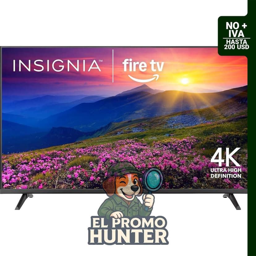 INSIGNIA 50" (127 cm) Class F50 Series LED 4K UHD Smart Fire TV con control remoto por voz Alexa.