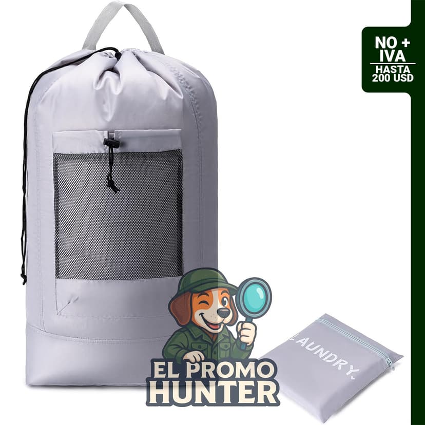 Mochila bolsa de lavandería Aegero, ideal para almacenamiento y organización de lavado.