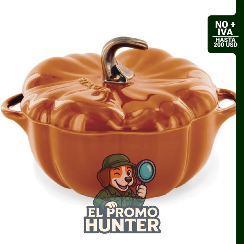 STAUB Pequeña cerámica de 0.5 cuartos (0.47 L), apta para horno y estufa hasta 572 °F (300 °C).