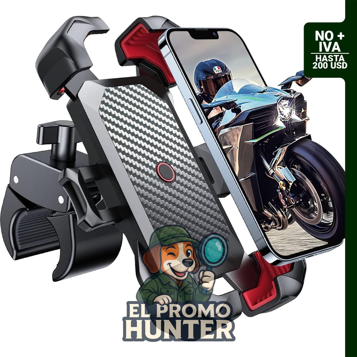 JOYROOM Soporte para Teléfono de Motocicleta, bloqueo automático de 1 s, anti-sacudida hasta 100 mph, instalación rápida de 10 s.