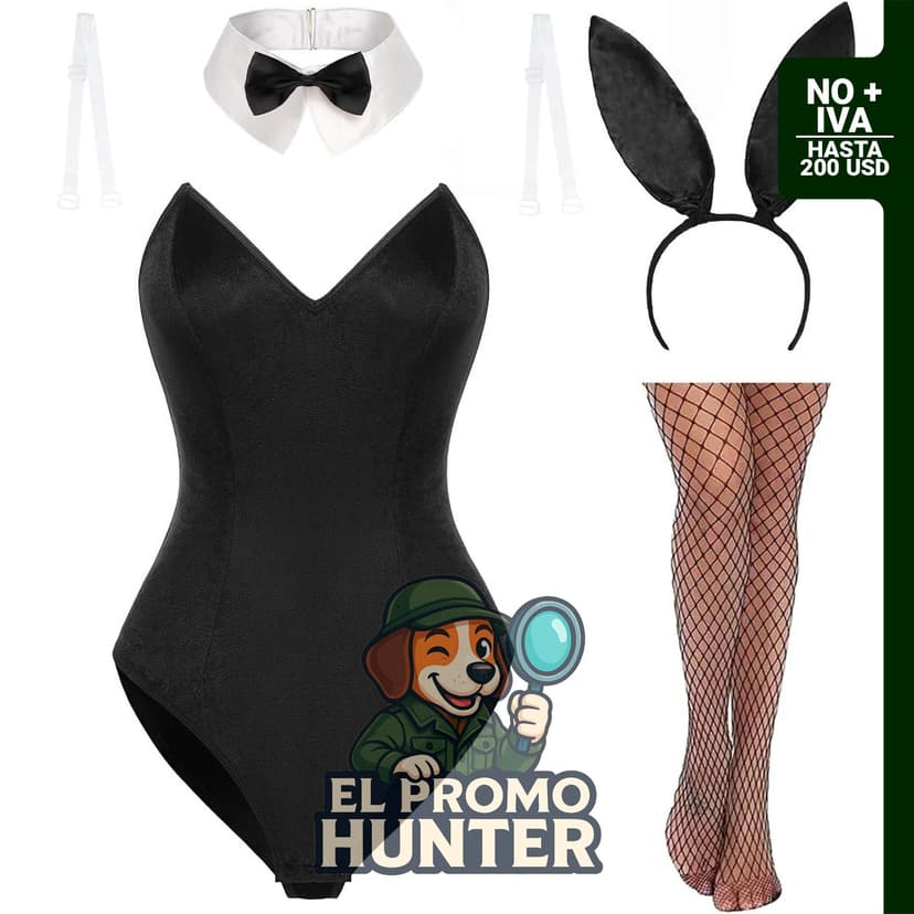Avidlove Conjunto de lencería sexy para mujer, disfraz de conejito.