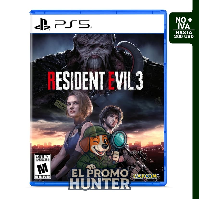 Resident Evil 3 - PlayStation 5, videojuego de acción y aventura.