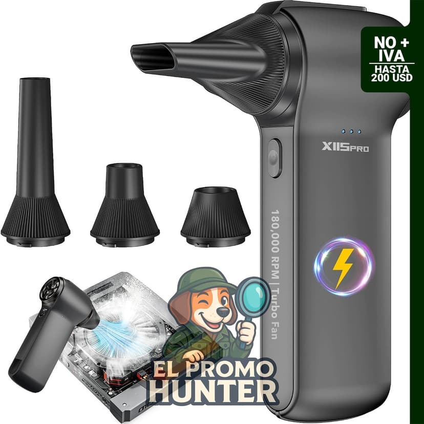 ZANXELORR Compressed Air Duster, soplador de aire con ventilador turbo de 180,000 RPM.