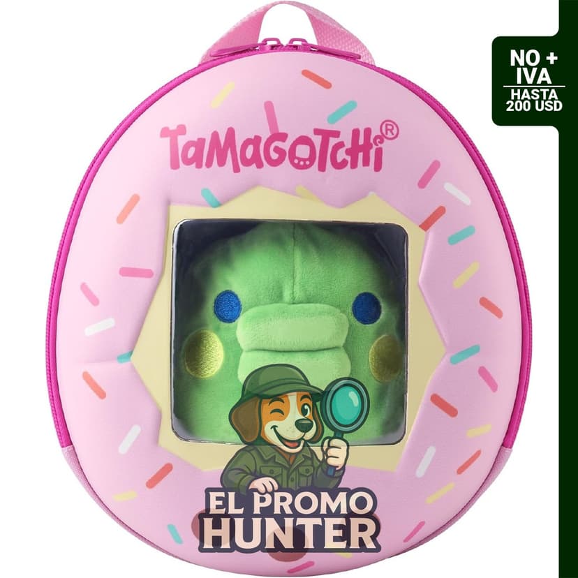 Mochila Tamagotchi Aventura - Kuchipatchi, peluche de diseño de personaje.