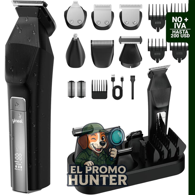 Yineel HC600 Cortadora de barba inalámbrica para hombres.
