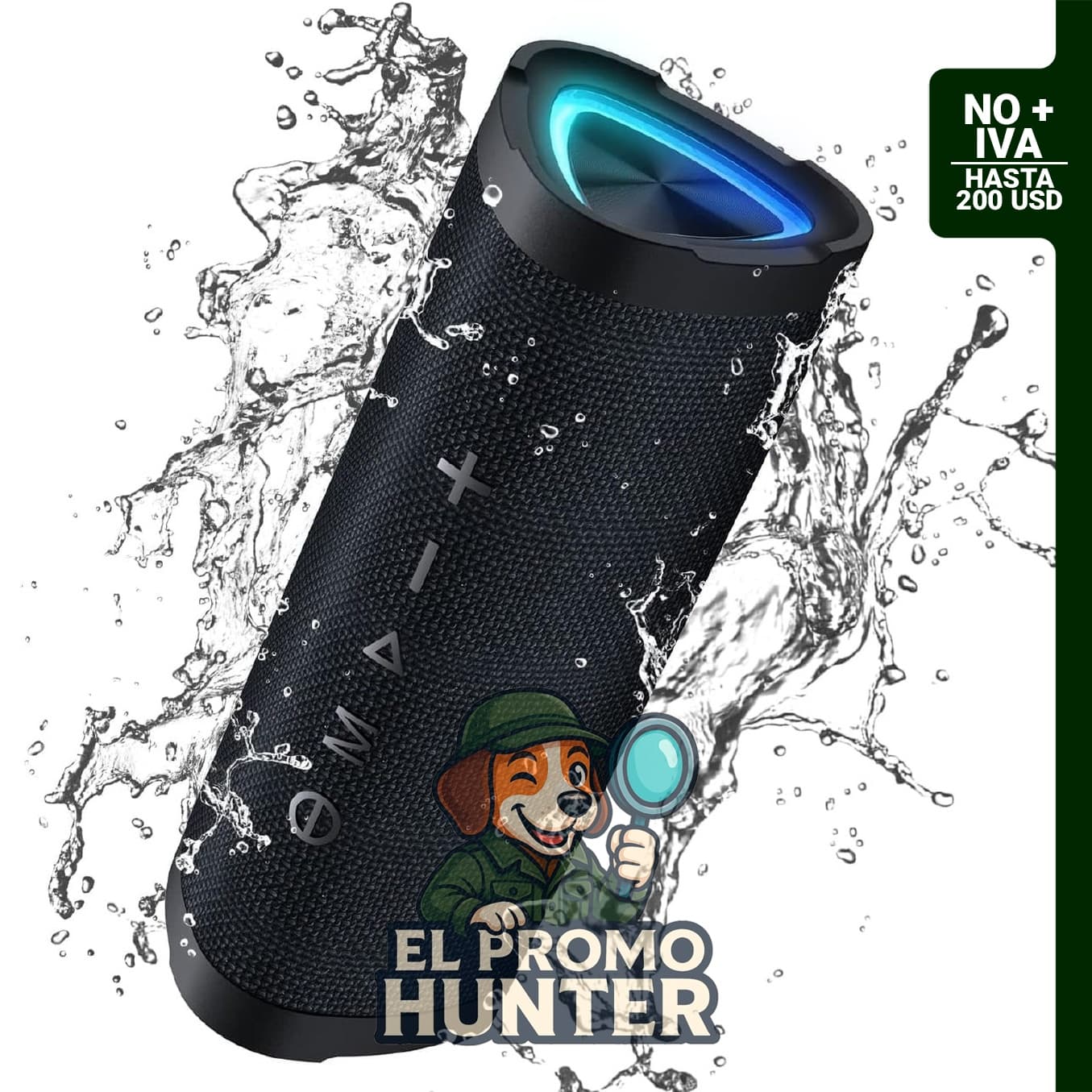 Vanzon Altavoces Bluetooth, altavoz inalámbrico portátil impermeable IPX7.