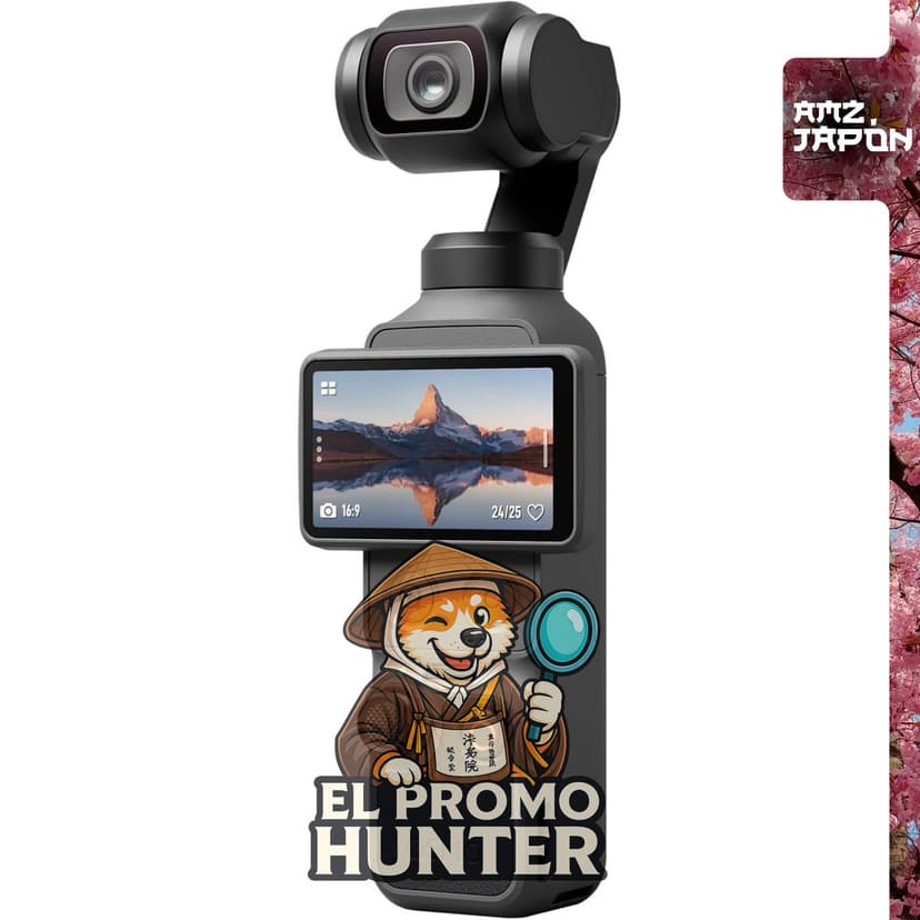 DJI Osmo Pocket 4 Essential Combo, cámara gimbal para vlogs.