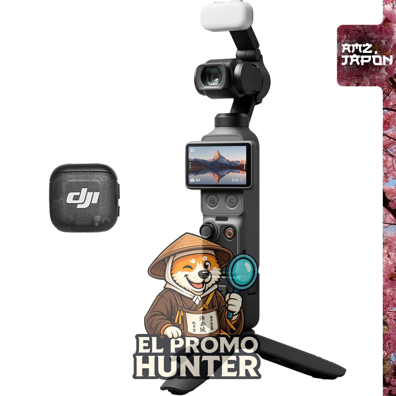DJI Osmo Pocket 4 Creator Combo, cámara de video portátil con estabilizador.
