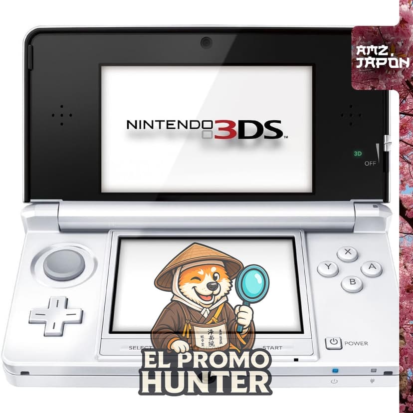 Nintendo 3DS Ice White, consola portátil de videojuegos.