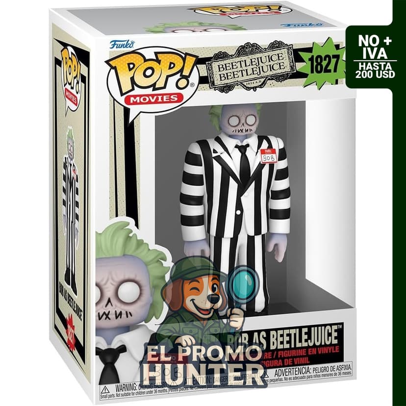 Funko Películas Beetlejuice 2 - BOB en Beetlejuice - Figura decorativa.