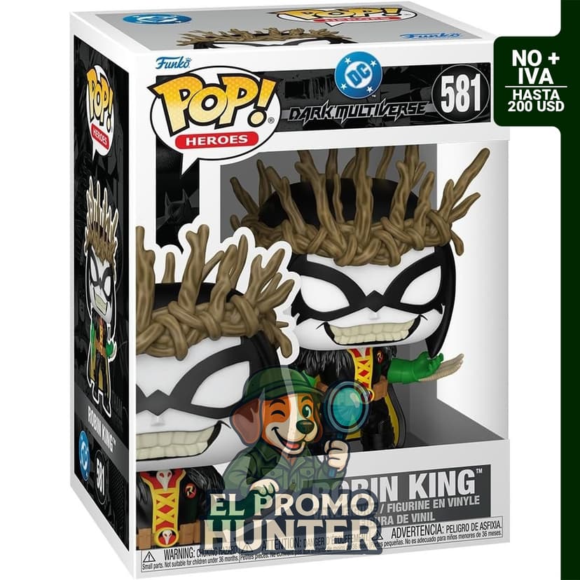 Funko Pop! Heroes: DC Dark Multiverse - Robin King - Figura de vinilo coleccionable.