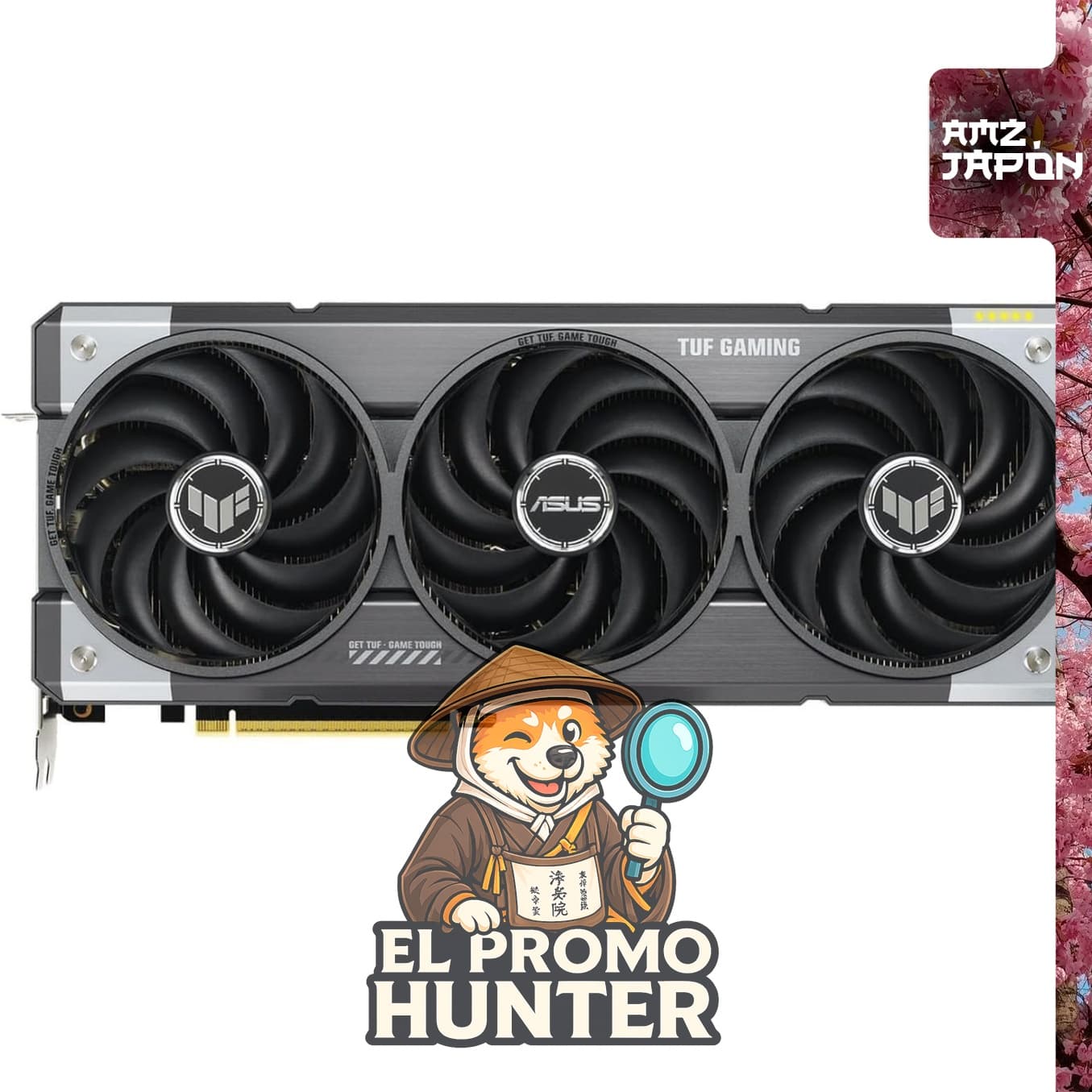 Tarjeta de video ASUS AMD Radeon RX9070, PCIe 5.0, 16GB GDDR6, modelo TUF-RX9070-O16G-GAMING.
