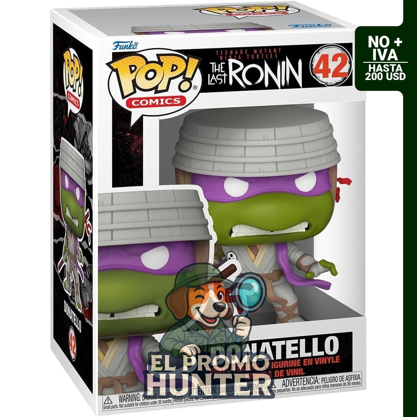 Funko Pop Comics: Teenage Mutant Ninja Turtles (TMNT) Last Ronin - Donatello, figura de vinilo coleccionable.