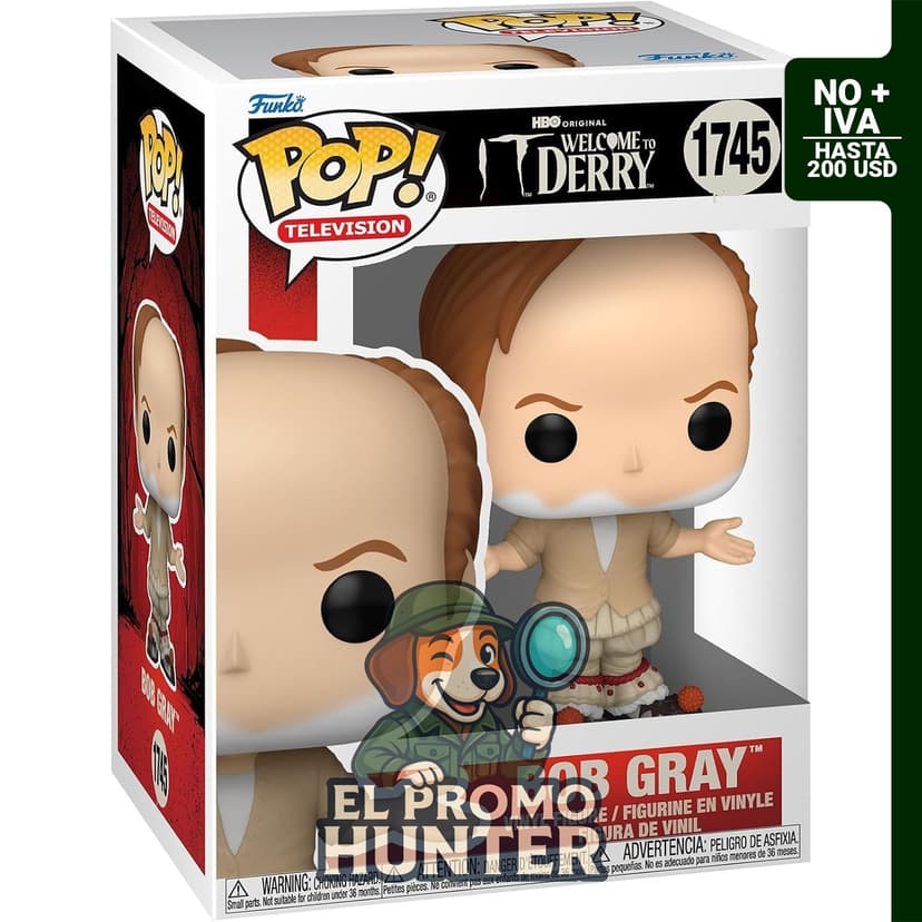 Funko Pop! TV: Bienvenido a Derry - Bob Gray - Figura de vinilo coleccionable.