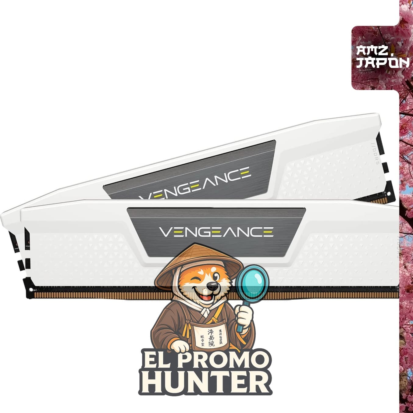 CORSAIR VENGEANCE DDR5 32GB (2x16GB) RAM, compatible con Intel, hasta 6000MHz.