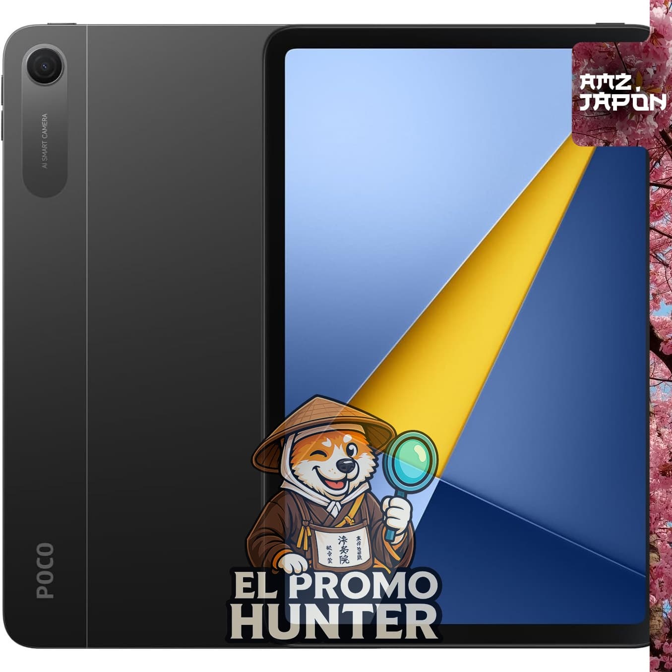Xiaomi POCO Pad C1 Tablet, pantalla de 9.7" (24.6 cm), resolución 2K, batería de 7600 mAh, 6GB RAM y 128GB almacenamiento.