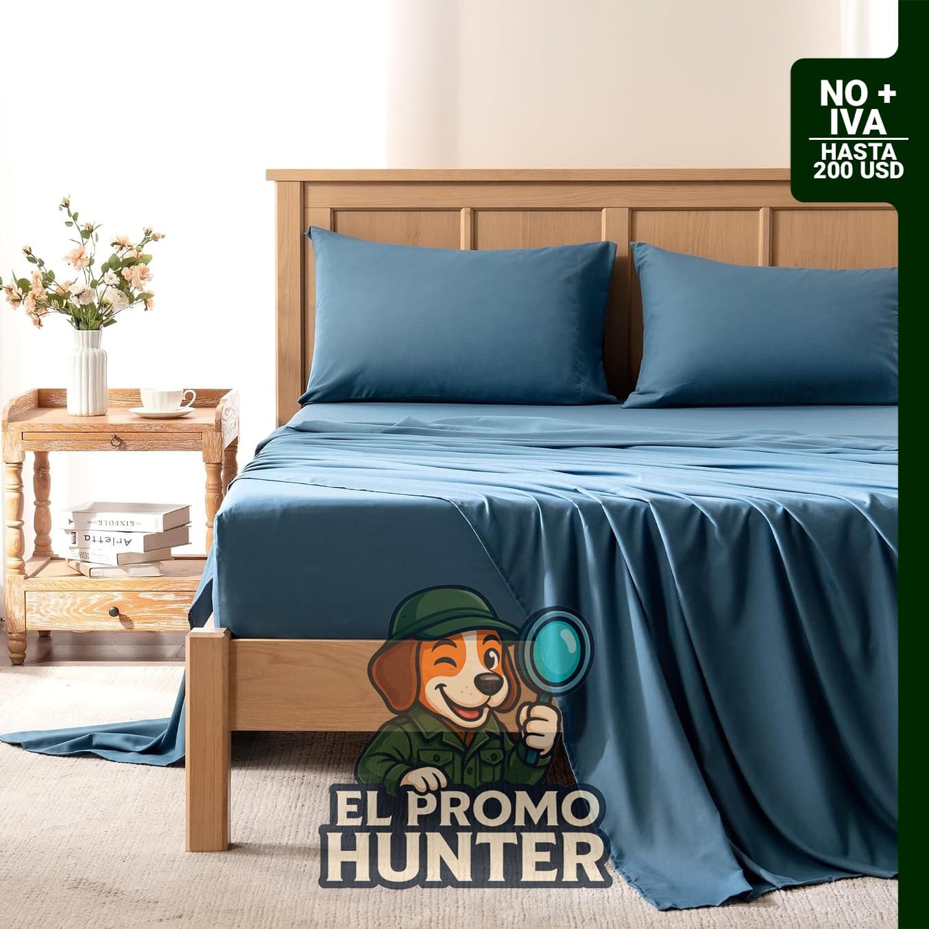 Comfort Spaces Sábanas Refrescantes Queen, juego de sábanas Coolmax que absorben la humedad y son resistentes al color.