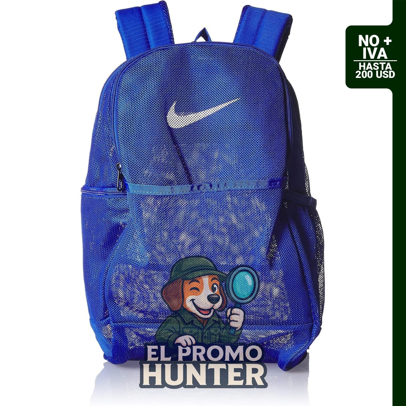 Mochila unisex de malla Brasilia 9.0 de Nike para adultos.
