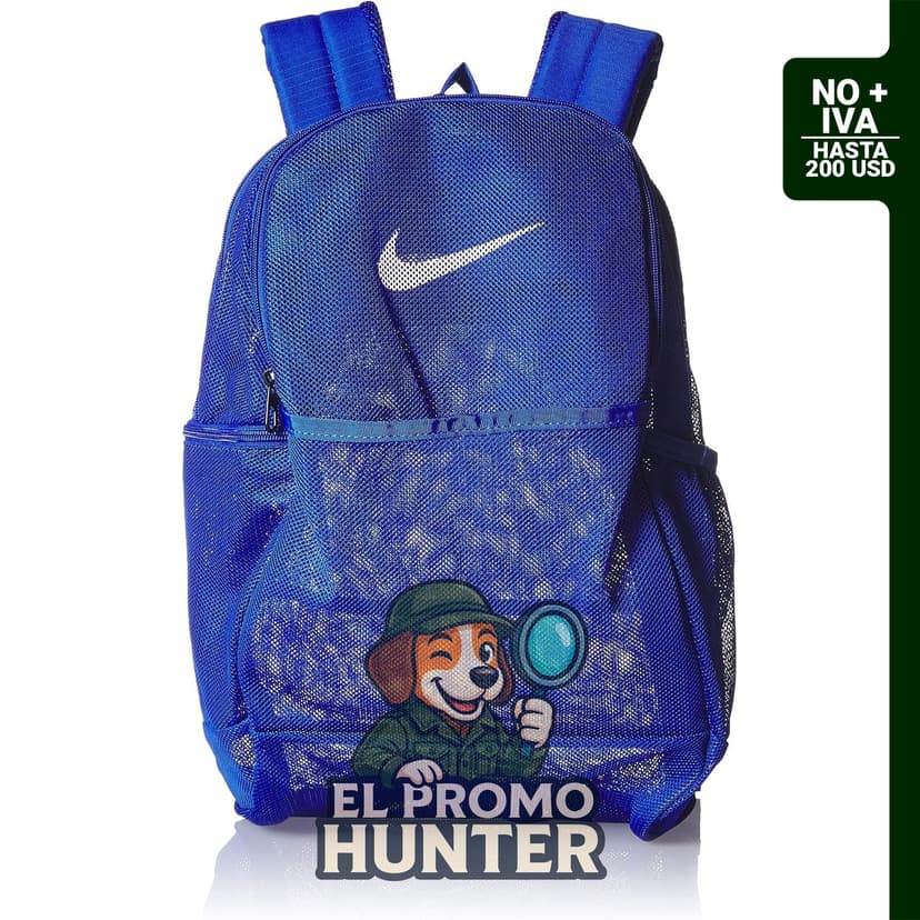 Mochila unisex de malla Brasilia 9.0 de Nike para adultos.