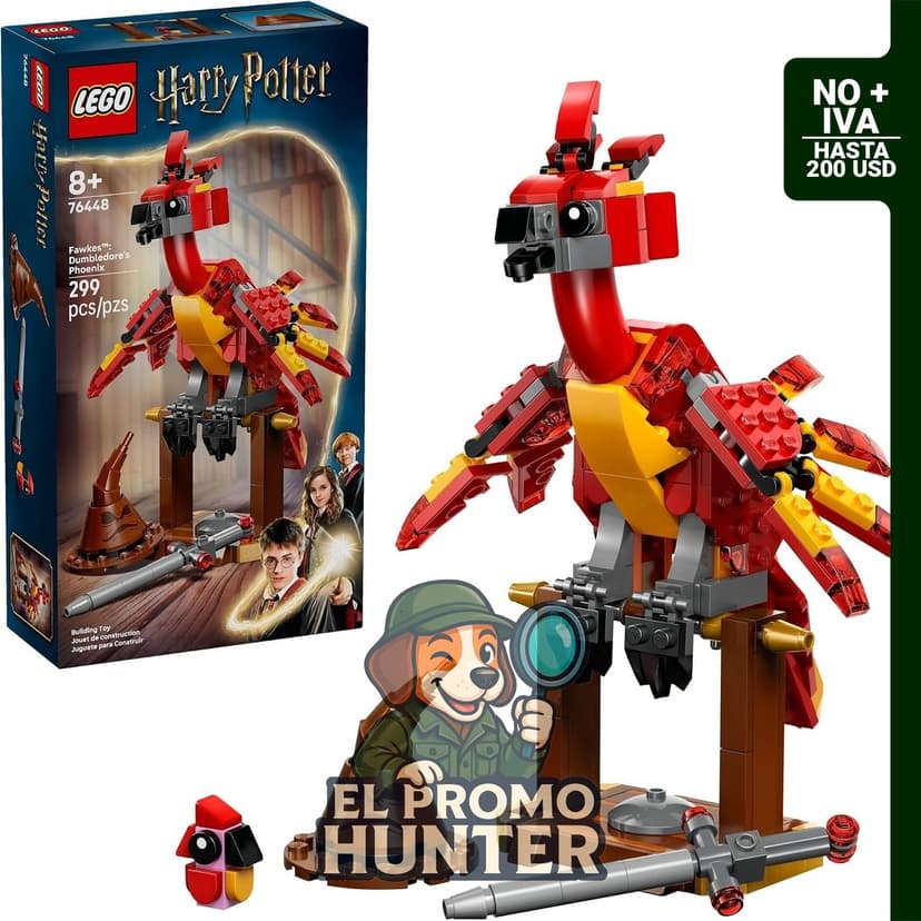 LEGO Harry Potter Fawkes: Fénix de Dumbledore, juego de construcción para niños a partir de 8 años.