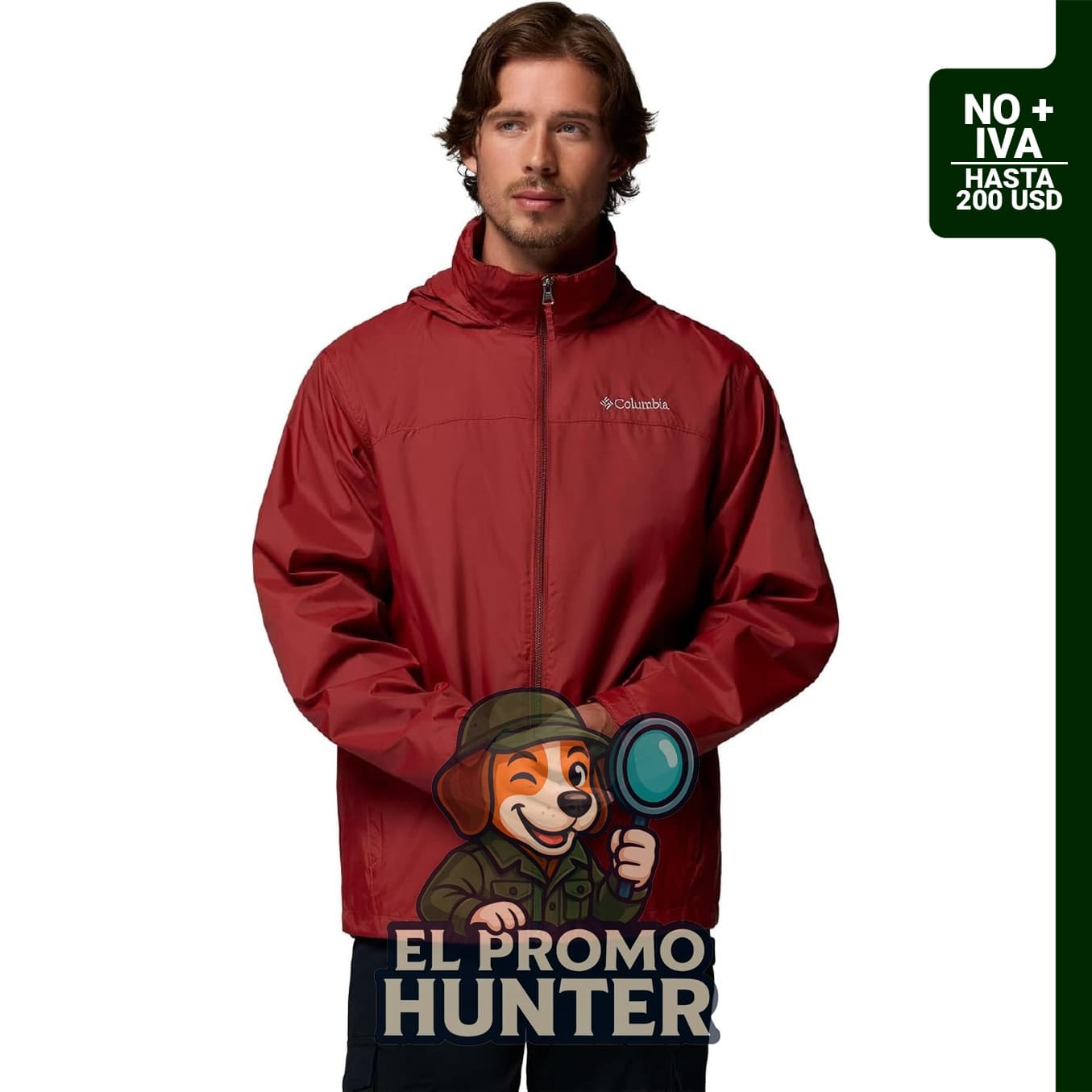 Chaqueta impermeable Columbia Glennaker Lake II para hombre.